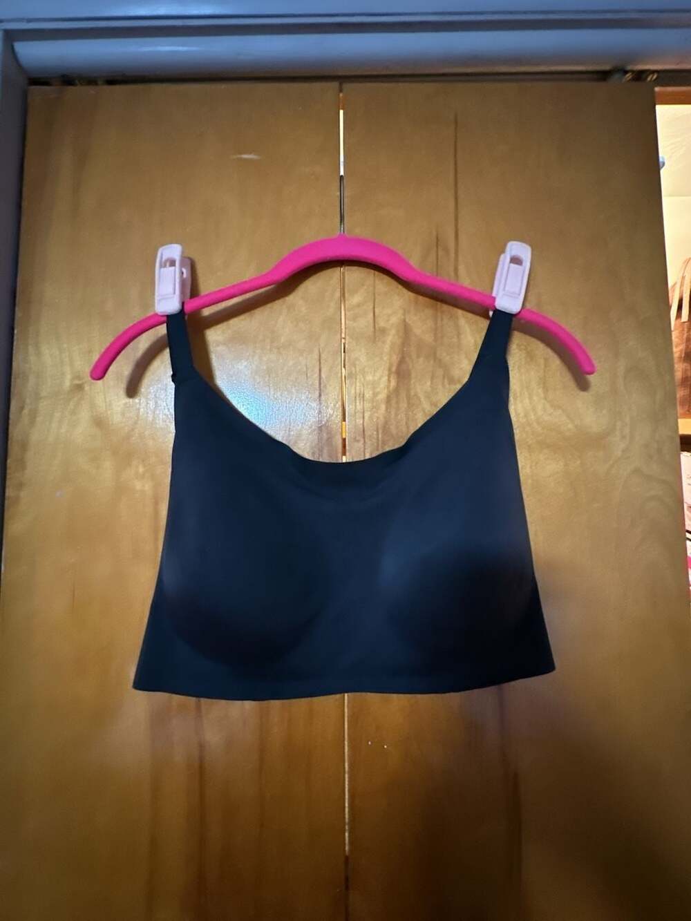 Uniqlo AIRism Seamless Bra Size XL Black Wireless Bralette